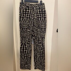 Isaac Mizrahi Giraffe Print Pants
